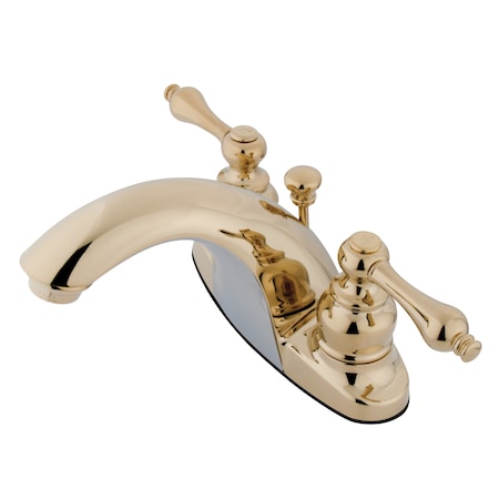 Kingston Brass 4" Centerset Bathroom Faucet, Polished Brass GKB7642AL